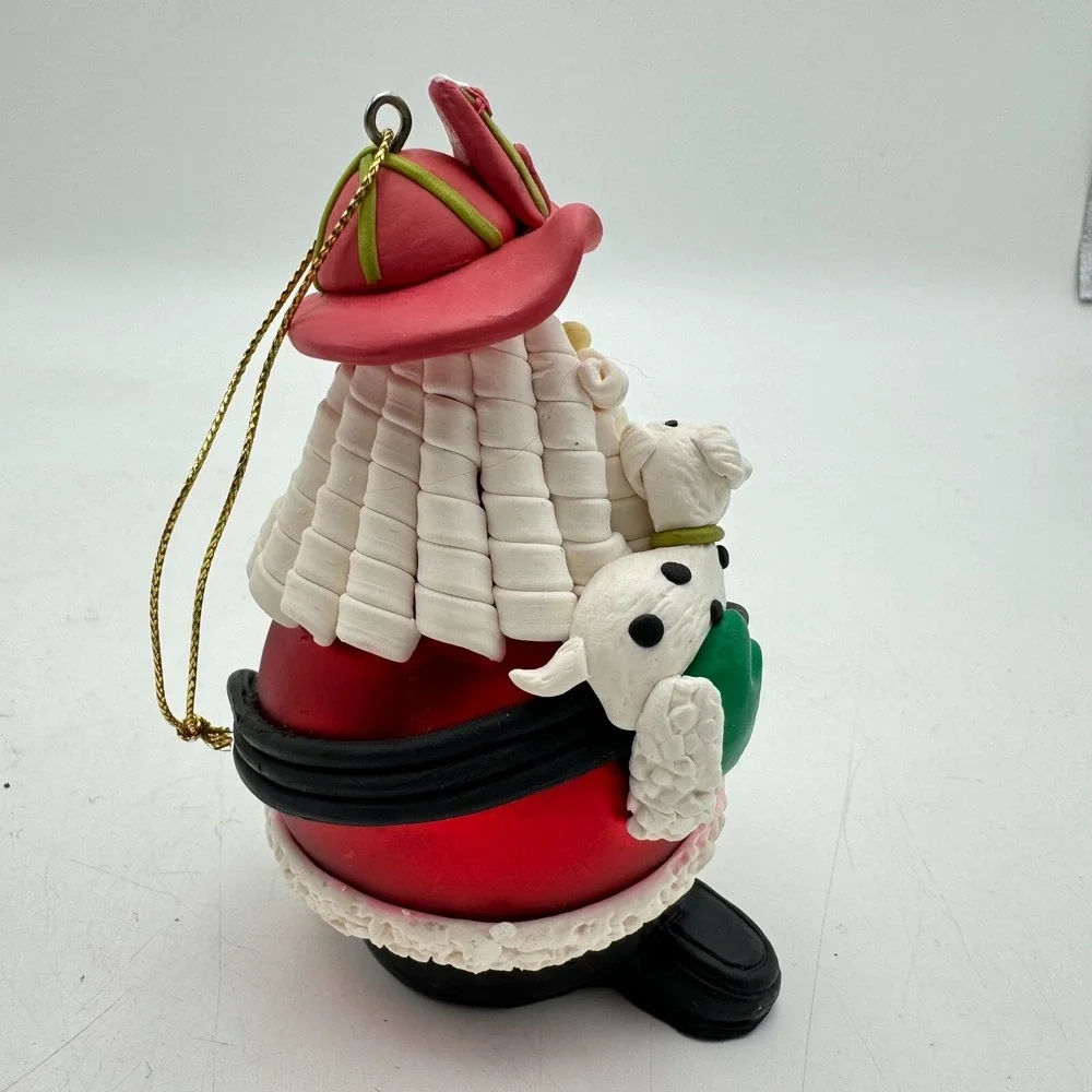 Avon Holiday Christmas Ornament - Occupational Santa Fireman - 1998 Dog